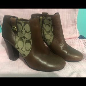 Coach Heeled Booties